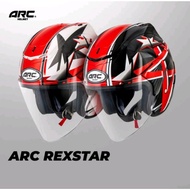 preferred - ARC RITZ ARC REXSTAR BLACK/WHITE - FREE HELMET BAG - SIRIM APPROVED