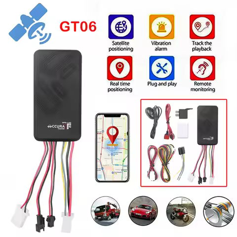 GT06 Car GPS Tracker SMS GSM GPRS Anti-theft Tracking Locator Overspeed Alarm Remote Monitor with Fr