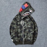 BAPE WGM SHARK FULTAG UNISEX HOODIE HOODIE COTTON HOODIE OVERSIZED