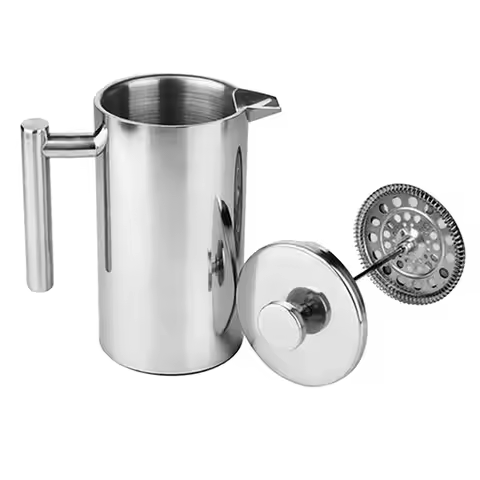 Stainless Steel Coffee Maker, 350ml 60000ml , Insulated Cafetiere Filter coffee and tea Maker Plunge