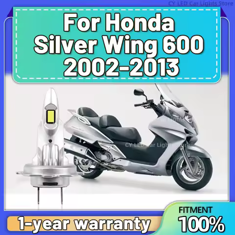 Motorbike H7 LED Headlight Canbus No Error LED Bulb CSP 150W 15000LM For Honda Silver Wing 600 2002 