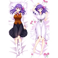 Game FGO Anime Pillow Case Sakura Tamamo Pillowcase Hugging Body Dakimakura Cover Cute Purple Hair P
