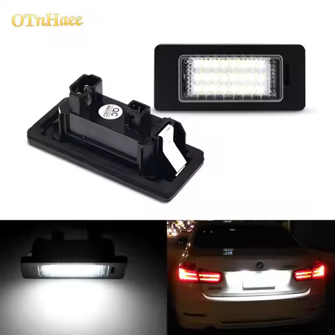 2pcs For BMW Led Number License Light E90 E91 E92 E60 E61 E60 E70 E71 E72 E39 E82 1/3/5/X-series Lic
