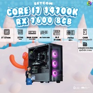 DDR5 x BONMECOM2 คอมประกอบ / CPU i7 14700K / RX 7600 8GB / Case เลือกแบบได้ครับ