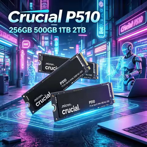 Cost Effective PCIe5 SSD Crucial P510 1TB NVMe M.2 2280 11000/9500MB/s Gaming Hard Drive Upgrade P3 