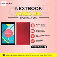 Original Nextbook Ares 8A WiFi Tab 4000mAH Battery 1GB RAM 16GB ROM Kids Tab Tablet Budak Kanak Tablet Murah Tab murah