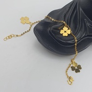 Lovell16 Rantai Tangan Lucky Clover Hanging (B0229)