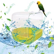 Bak Mandi Burung Kotak Plastik Transparan Perlengkapan Burung
