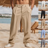 All-Season Men''s Linen Gurkha Pants Casual Long Trousers