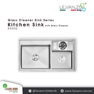 LEVANZO Kitchen Sink with Glass Cleaner 8550G