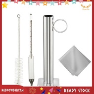 [Redpowderyan.] Maple Syrup Hydrometer Test Cup Kit Maple Syrup Density Kit Stainless Steel Maple Sy