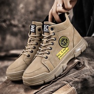 Waterproof Work Site Shoes Men Wear-Resistant Labor Protection Work Cotton Shoes Men's Shoes Winter 