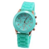 【Spot goods】❖▩Geneva watch fashion jelly rubber ladies wrist