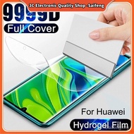 9999D Soft Full Cover Hydrogel Film Huawei P50 P40 P30 P20 Pro P30 Lite P10 Plus Mate 30 20 10 Nova 