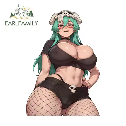 EARLFAMILY Big Breast Nelliel Car Bumper Stickers Cool Vinyl Waterproof Car Sticker Funny Graffiti 3