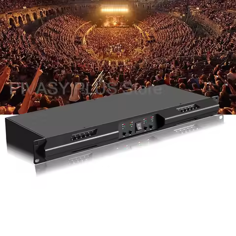 600Wx4 Professional Power Amplifier Pure Class D 4 Channel Digital Sound Amplifier Support 110V 220V