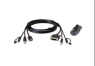 Aten 連接線 KVM 連接線 2L-7D02DHX2 型號／說明     1.8公尺 USB HDMI至DVI-D Secure KVM多電腦切換器專用線材組  2L-7D02DHX2