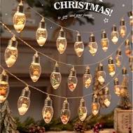 2M/3M Christmas Snowflake Wish Ball String Light, Featuring A Combination Of Christmas-Themed Snowfl