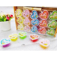 30hop tray of heart malt candy