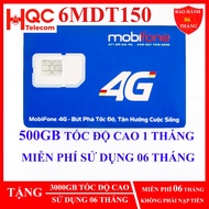 Mobifone 4G Sim 75GB, 100GB, 500GB, 12MDT50 12MDT150 21G12 12MAX90 12FD50 MDT250A (with E SIM) GENUI