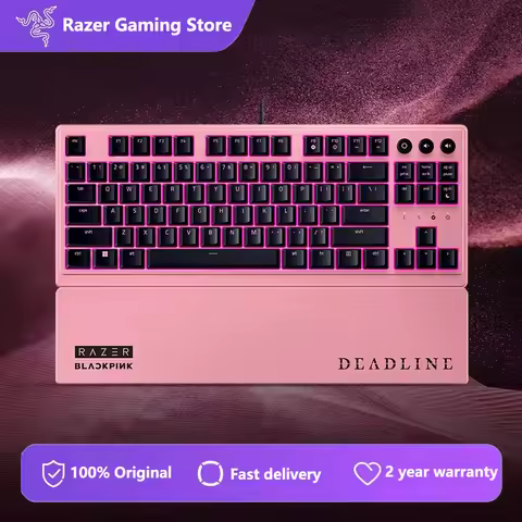 Razer x BLACKPINK Edition Ornata V3 TKL Wired Gaming Keyboard -Low-profile Keys Mecha -Membrane Swit