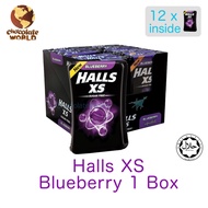 Halls XS Sugar Free Candy Blueberry (15g x 12)
