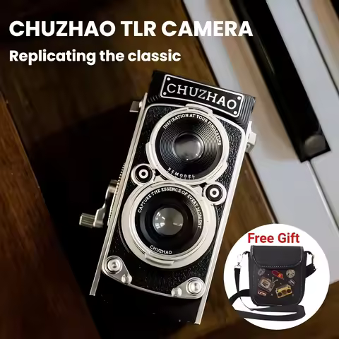 CHUZHAO M1 TLR Digital Camera Retro Vintage Y2K Style 12MP 1080P Film-like Portable CCD Camera Ideal