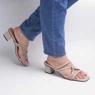 Sandal Heels Tali Wanita 3cm ukuran jumbo 41 42 43 44 45 Kekinian