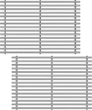 Htanch 17.5" SUS304 9mm Cooking Grid for Weber Spirit Grill Grates, Spirit E310 Parts for Weber Spir