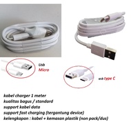 (white) Usb micro cable charger tecno camon i4 (CB7)