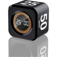 EooCoo Office Desk Timer Cube, Visual Pomodoro Timer with Gravity, Countdown 5/10/25/50 Min, Recharg