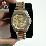 jam tangan mido president quart second