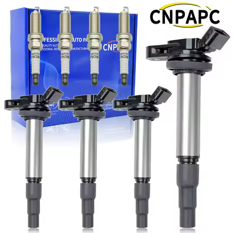 Pack of 4 Ignition Coils UF596 & 6 Iridium Spark Plugs For Toyota Corolla Prius Matrix Lexus CT200h 
