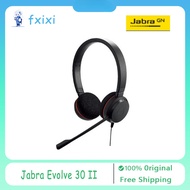 Original Jabra Evolve 30 II USB Noise Cancelling Headphones Mute Button Telephone Headset Office Hea