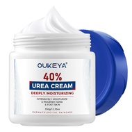OUKEYAUrea40Percent,Foot&HandforDryCracked,UreaLotionforFeetMaximumStrength(12.35Oz)
