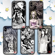 iphone 11 12 13 Pro Max Mini 49HNH horror comic junji ito Tomie Tees Soft Silicone Phone Case Cover