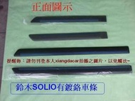 [利陽] 鈴木 SOLIO 車身飾條[MIT產品]1台份4條/停產中請先詢問