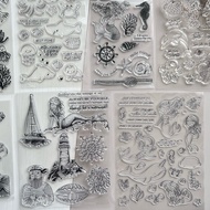 G15 ️ Variety Ocean Series Octopus Transparent Seal Crystal Three Stamp