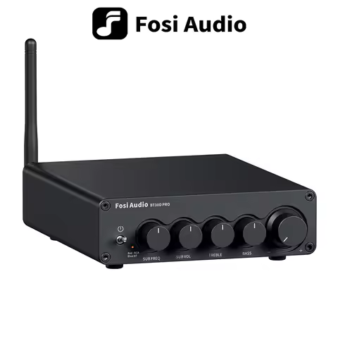 Fosi Audio BT30D PRO Bluetooth Sound Power Amplifier 2.1 Channel Amp Audio Reciver for Speaker Subwo