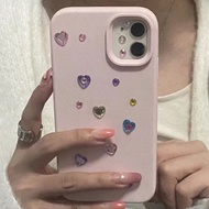 realme 12x 5g casing casing realme c15 Simple Love Sticker Diamond Suitable for OPPOFindx8 Phone Cas