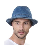 Denim Fedora hat,, Fedora hat ...Fedora Denim // Muslim Hat , Trendy Hat