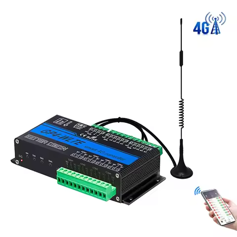 GP4-WLTE 4 Channels DI DO AI Digital Analog Switch 4G GSM SMS Module Controller A/D Collector Suppor