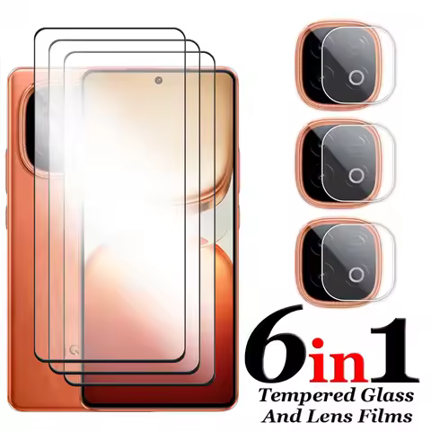 6in1 For iQOO Z10 Turbo Pro Glass For iQOO Z10 Turbo Tempered Glass 2.5D Full Cover Screen Protector