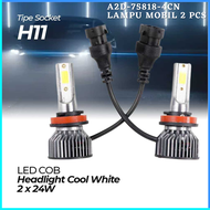 COD A2D Lampu Mobil LED COB Headlight H11 Cool White 2 / lampu mobil depan super terang anti kabut 1