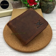 Rush Rider Full Grain Cowhide Leather Short Wallet Men