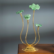 Lotus Decorations Tea Room Ceramic Decorations Home Living Room Entrance Wine Cabinet Partition New 