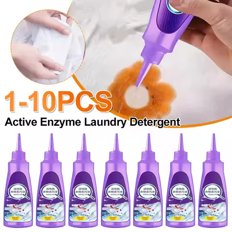 120 ML High Efficiency Active Enzyme Laundry Detergent White Shirt Guardian Works on Most Coffee Mud