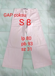 kode:S8/PL celana katun cewek/celana cewek second/celana panjang/pakaian cewek/thrift celana katun c