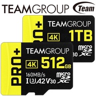 Can FAT32 Team 1TB 512GB PRO+microSDXC TF Memory Card 512G 1T