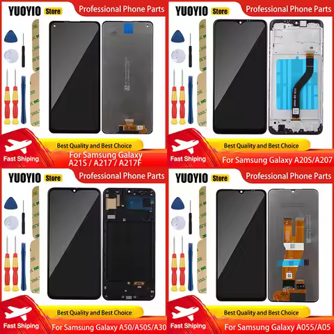 Touch Screen For Samsung Galaxy S10 Lite A20 A20S A207 A21 A21S A217F A30 A305F A50 A50S A055 LCD Di